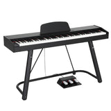 Alpha 88 Keys Electronic Piano Keyboard Digital Electric w/ Stand Semi-Weighted EK-WP-88-BK