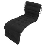 Indoor Outdoor Chaise Lounge Cushion with Ties Splashproof Lounge Chair Cushion Replacement for Lawn V1294-YM0901-3116250003912