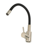 Flexible Kitchen Faucet G1/2 Stainless Steel Rubber Flex Gooseneck Kitchen Sink Mixer Tap with V1294-YM0901-3112240020211