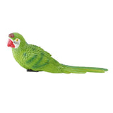 Parrot Figurine Simulation Vivid Innovative Wall Mounted Hand Painted Resin Parrot Model Toy for V1294-YM0901-3111240084314
