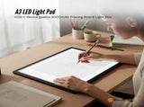 Social Hike A3 LED Light Pad Tracing Board Rechargeable USB-C 3000mAh Light Box V238-SUPDZ-42208921518160