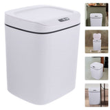 Large Capacity Smart Motion Sensor Trash Can White Plastic Automatic Waste Bin for Home and Office V1370-AZ4-08665