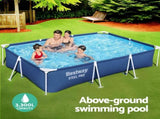 Bestway Swimming Pool 300x201x66cm Steel Frame Above Ground Pools 3300L BW-POOL-S-3M-56498