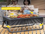 Portable Charcoal Grill with Foldable Legs & Stainless Steel Grate Compact Outdoor BBQ for V1107-CS-HWTKL