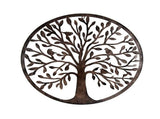 Laser Cut Round Tree Of Life w Birds Wall Art 60cm V637-24812TRE
