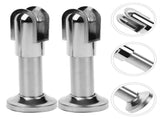 4Pcs Stainless Steel Toilet Partition Support Feet for Public Restroom Hardware Durable Precision V1369-AZ3-W-17100
