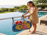 Pool Toy Storage Net Bag Large Capacity Mesh Hanging Organizer for Floats Swim Rings and Outdoor V1369-AZ3-W-13479