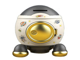 Cartoon Style Space Rocket Piggy Bank Money Bank Money Saving Jar Boys Girls Gift Luxurious Grey V1294-YM0703-3117230042014