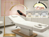 Half Moon Floor Fill Lamp for Salon Tattoo Eyelash Makeup Beauty LED Lash Light Gold V201-BTHDM6XGO8AU