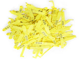 100Pcs Sheep Ear Tag Double Folded Yellow Integrated Number Animal Identification Card V1294-YM0718-3111200303711