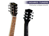 Karrera 40in Resonator Guitar - Black RSN-NC40-BK