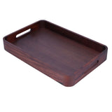 Walnut Rectangular Tray Wooden Dinner Plate Fruit Tray Household Tea Cup Holder for HomeSmall V1294-YM0721-3118210081011
