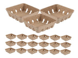 60Pcs Small Storage Baskets Brown Paper Pulp for Picnic and Outdoor Use V1369-AZ3-W-10520