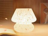 Mushroom Lamp Small Bedside Table Lamp-Nightstand Nightlight Dimmable Stepless,Style Aesthetic Cute V1369-AZ3-W-26314