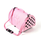 Pink Stylish EVA Pet Carrier Bag - Lightweight Portable & Breathable Travel Crate for Small Dogs & V888-ELOSUNG27536