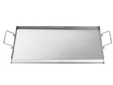 Stainless Steel Griddle, 23x16 inch Universal Flat Top Rectangular Plate, Gas Grill Griddle for BBQ V952-DCJPBXG2316IQ5MBZV0