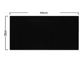 2 Pcs Bar Service Mat Black Waterproof Heat Insulating PVC Bar Countertop Spill Mat 45x30x1cm V1294-YM0512-3118220290311