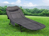 Levede Folding Camping Bed Camp Cots Dark Grey OD1067-DG