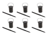 6 Sets LED Solar Garden Lamp Waterproof Light for Landscape Star Moon Ground Plug Lamp for Outdoor V1294-YM0703-3119230048311