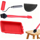 Silicone Roller with Silicone Tray Professional Glue Applicator Kit, Wood Glue Spreader and Brush V1192-AZ-W-22216