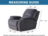 Super Stretch Recliner Couch Covers Chair Cover Form Fitted Non Slip Reclining Slipcovers for V1258-DP02-F-642