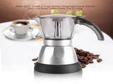 480W 300ML/6 Cups Electric Detachable Home Kitchen Espresso Moka Coffee Maker Pot V1294-YM0901-JYA02579