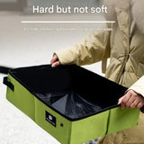 Travel Friendly Pet Toilet Kit - Black Portable Cat Litter Box and White Scoop Set - Foldable Oxford V888-ELOSUNG53573