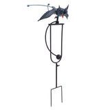 Outdoor Owl Stake Iron Simulated Handmade with Flexible Joints Owl Lawn Decor for Garden V1294-YM0901-3111240134811