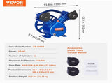 Air Compressor Head, 3HP 6.25CFM 90PSI, Twin Cylinder Oil Lubricated Air Compressor Piston V952-KQYSJBTSGBTCJ23V6V0