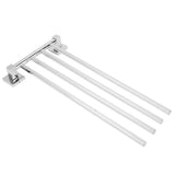 Stainless Steel Towel Rack Bar 180&deg Rotatable Towel Bathrobe Hanger Holder for Bathroom4 Rods V1294-YM0714-3112210088213