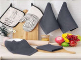 Homaxy 100% Cotton Waffle Weave Kitchen Dish Cloths, Ultra Soft Absorbent Quick Drying Dish Towels V1258-DP02-F-131