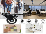 4 Swivel Casters 50Mm Furniture Transport Casters, 40Kg Load Capacity Each, M10 Screws V1188-MS-227-1084