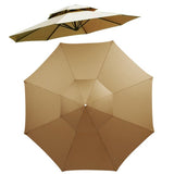 2.7m Double Top Sunshade Umbrella Cloth Replace Outdoor Courtyard Garden Umbrella Surface Replace V1294-YM0710-240124HL06-3