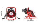 Drain Cleaner Machine Drain Auger 50FT x 1/2 Inch Manual Feed & 4 Cutters V952-SDJJKLSGDSTJZQNLAV3