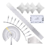 Guitar String Action Gauge Ruler Measuring Guitar Bass Double Sided Guide Luthier Measuring V1192-AZ-W-23586