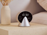 Lexon Conic Radio Alarm Clock With Fm & Built-In Bluetooth Speaker - Alu Polish V398-LD-LR156GA3