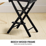 Sarantino Tall Directors Chair - Black WDC-JOY-BK