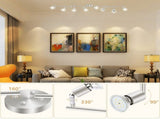 8s LED Tracking Kit, Foldable Ceiling Spoting with Flexibly Rotatable Head, Track V1171-CX-TK8USGU10S