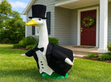 Porch Goose Outfits Outdoor Statue Wedding Set Bride & Groom Outfits for 23" Lawn Goose, Porch V1369-AZ3-W-13607