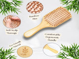 6-Piece Bamboo Hair Brush Set Eco-Friendly Wooden Hairbrushes & Combs for Men,Women & Kids V1192-AZ-W-18935