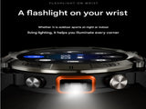 Black-red Outdoor Smartwatch with 1.45-Inch HD Round Screen and Flashlight V888-ELOSUNG28594