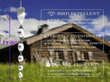 24PCS Bird Repellent Reflective Scare Rods - Ornamental Spinner Deterrent Control Device - Keeps V1366-AZ2-W-13401