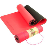 Powertrain TPE Pilates Exercise Yoga Mat 8mm - Red YM-TPE-DHG-RD