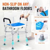 VEVOR 400lbs Shower Chair Bath Bench Arms Back Adjustable Height for Inside Tub V952-LYYKDGDLHJPENBZ1JV0