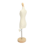 Dress Form Female Mannequin Torso Mini Dress Model with Wooden Base for Sewing Display Photo V1294-YM0710-3117230262511