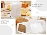 Airtight Bread Storage Containers 2-Pack for Kitchen Organization and Bread Keeping in Households V1369-AZ3-W-20894