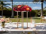 Wedding Flower Stand, 10PCS 60cm Column Flower Stand, Floral Stands with Metal Laminate, Cylindrical V952-HLHJLFT10J60MT7YR001V0