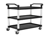 Monvelo Tool Trolley Cart Rolling Utility Storage Organiser Garage Workshop HW0309-BK-3-AU