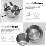 30Pcs 2 Oz Stainless Steel Dipping Sauce Cup, Mini Dip Bowls, Reusable Metal Condiment Cups V1369-AZ3-W-11534