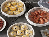 Microwave Oven Steamer, Round & Square Microwave Oven Steamer with transparent lid, Large Capacity V1366-AZ2-W-11412